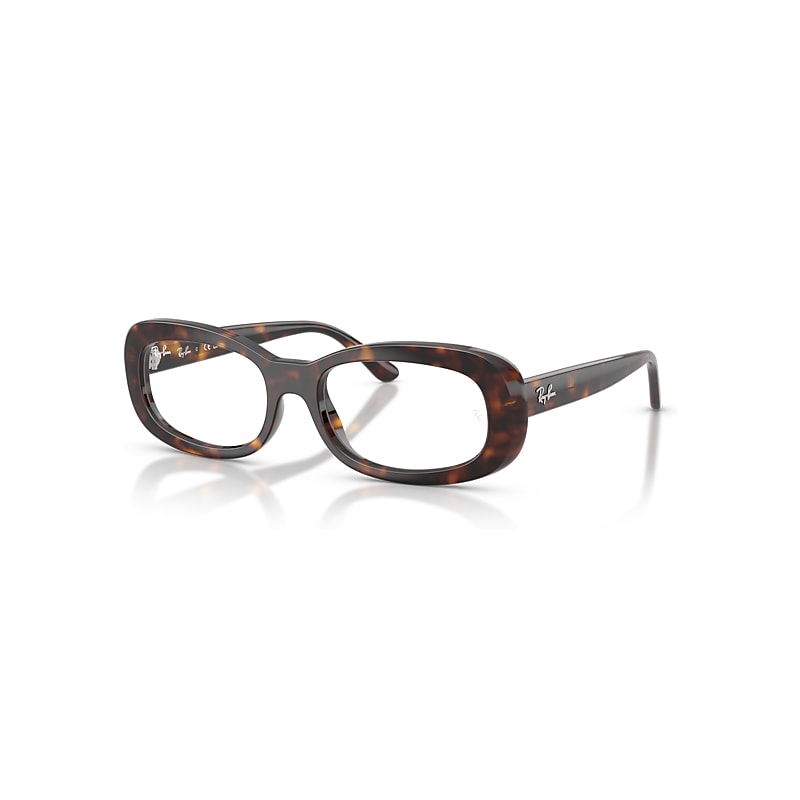 Ray-Ban Eyeglasses Women's  Optics - Havana Frame Clear Lenses Polarized 51-18, RB2221V