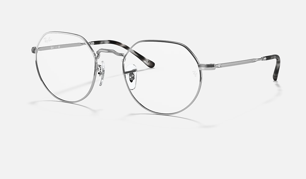 レイバン RX6465-3194 51 ライトグレー調光サングラス ケース無し JACK OPTICS ポラライズド（偏光） メガネ シルバー と クリア (49-20