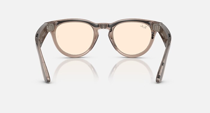 RAY-BAN META HEADLINER - GEN 1 AI Glasses in Warm Stone and Clear