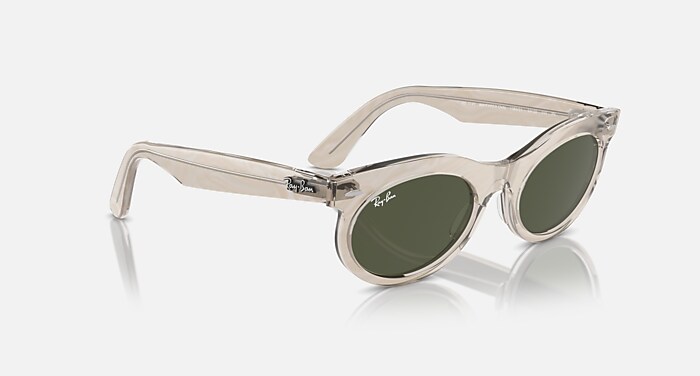 Ray-Ban Ivory Oval Sunglasses with Gray Lenses Ray-Ban Oval Flat Lenses M (51 - 21) with Grey lenses and  main image 4