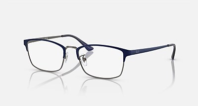 RB8772D OPTICS TITANIUM メガネ ブラック と クリア (54-18