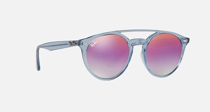 RB4279 Sunglasses in Light Blue and Violet Gradient Mirror (51-20