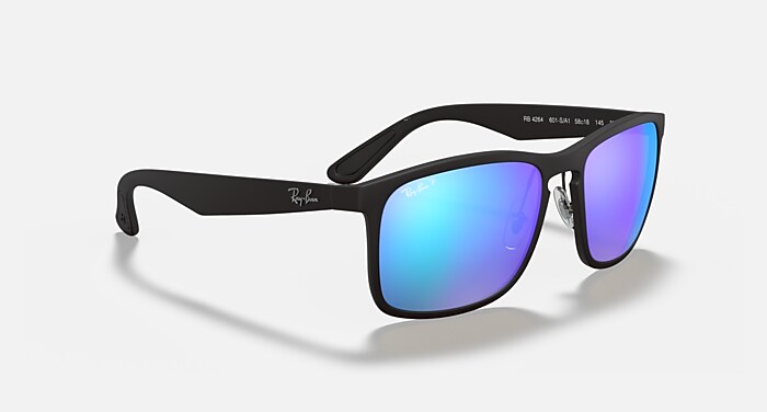 RB4264 POLARIZED+ LENSES Sunglasses in Black and Blue Polarized+