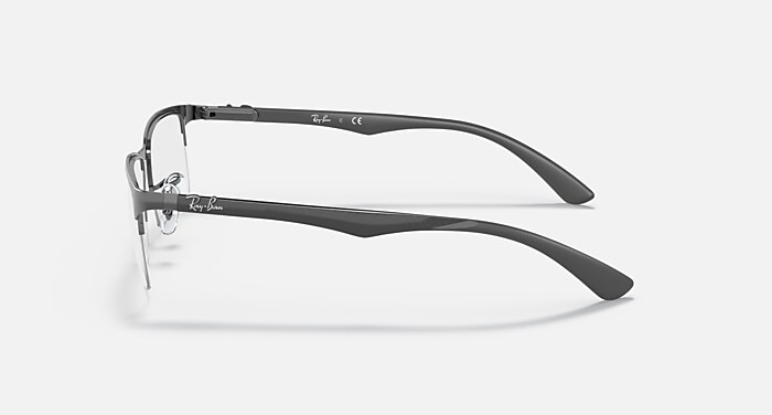 Ray-Ban RB8411 2714 カーボンフレーム メガネフレーム【美品】 RB8411 Eyeglasses with Gunmetal and Clear (56-17) - RB8411 | Ray