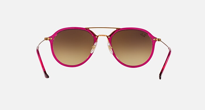 RB4253 Sunglasses in Purple-Reddish and Silver Gradient Flash (53