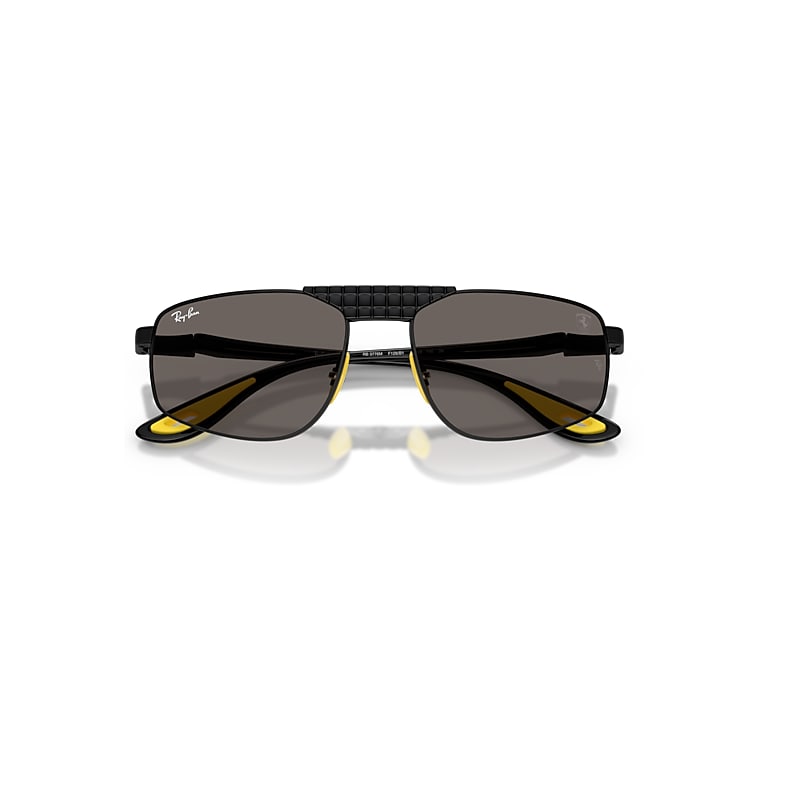 Ray-Ban Rb3776m Scuderia Ferrari Collection Sunglasses Black Frame Grey Lenses 58-18