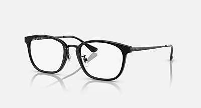 RB7247D OPTICS メガネ ブラック と クリア (51-19) - RB7247D