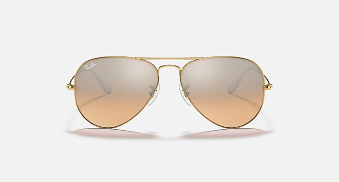 AVIATOR GRADIENT Sunglasses in Arista Gold and Silver/Pink  display picture 1