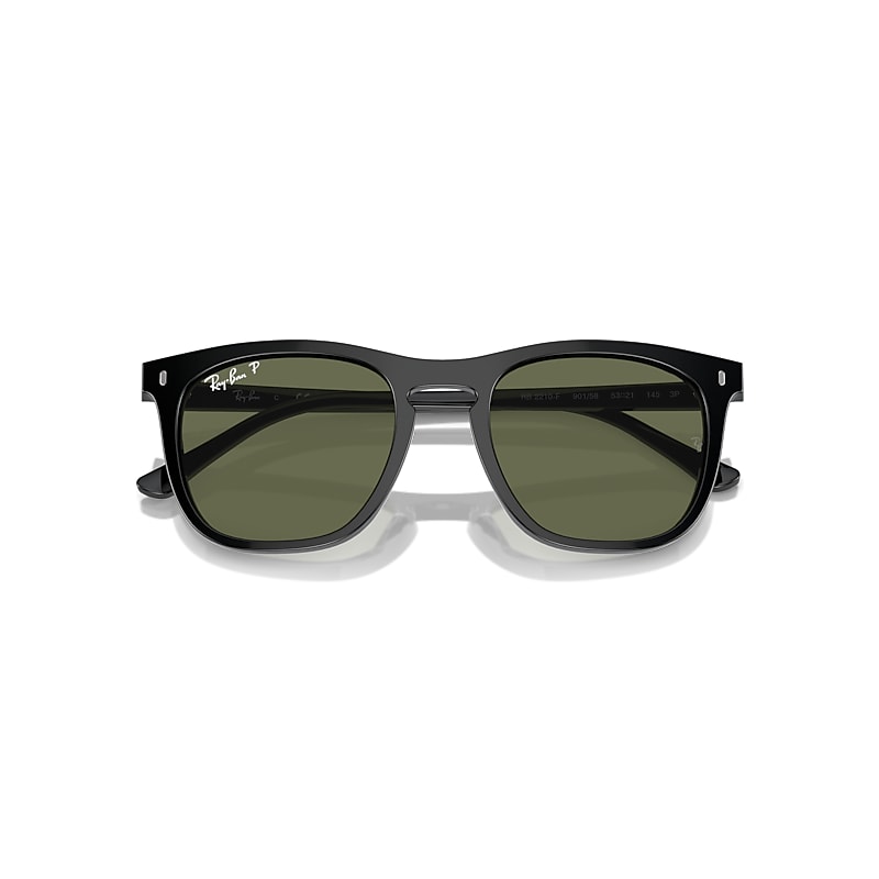 RB2210 Sunglasses in Black and Green Polarized - RB2210F | Ray-Ban® US