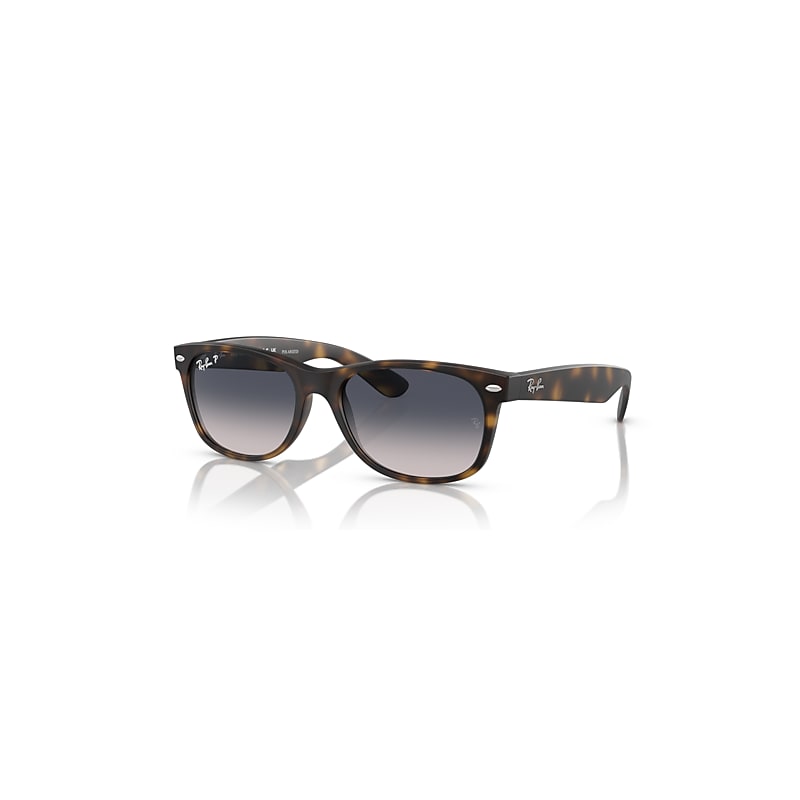 Ray-Ban Sunglasses  New Wayfarer Classic - Havana Frame Blue Lenses Polarized 58-18, RB2132