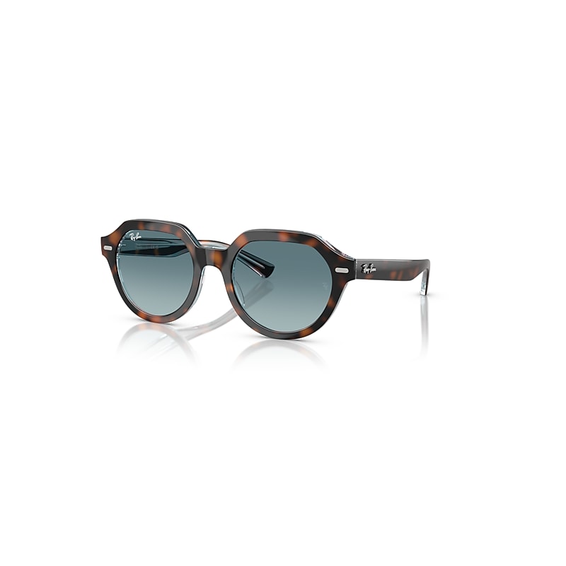 Ray-Ban Sunglasses  Gina - Dark Havana  Frame Blue Lenses 53-21, RB4399