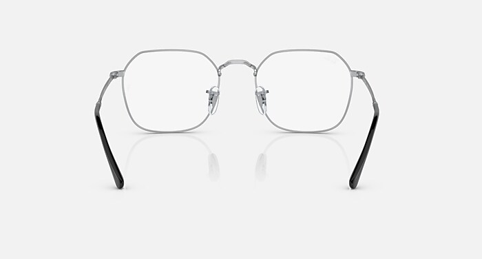 JIM OPTICS メガネ シルバー と クリア (53-20) - RB3694V