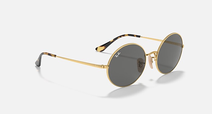 美品 廃盤 Ray-Ban RB1970 OVAL 9197/56 芸能人着用 OVAL 1970 Sunglasses in Arista Gold and Dark Grey (54-19) - RB1970