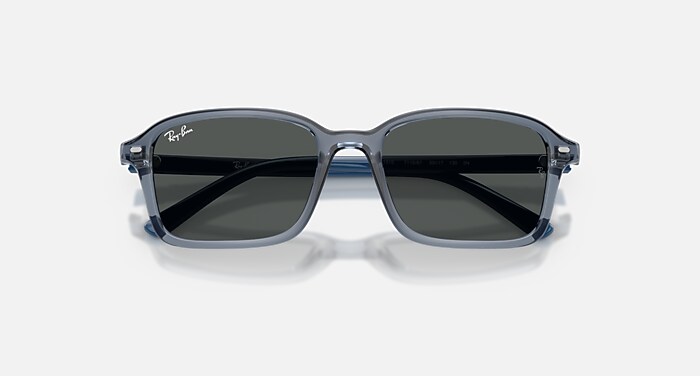 RB9131S KIDS Sunglasses in Transparent Blue and Dark Grey (50-17