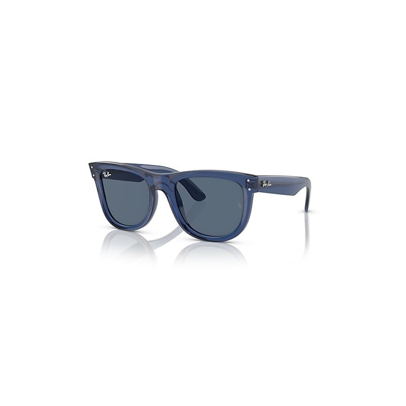 Ray-Ban Sunglasses  Wayfarer Reverse - Transparent Navy Blue Frame Blue Lenses 53-20, RBR0502S