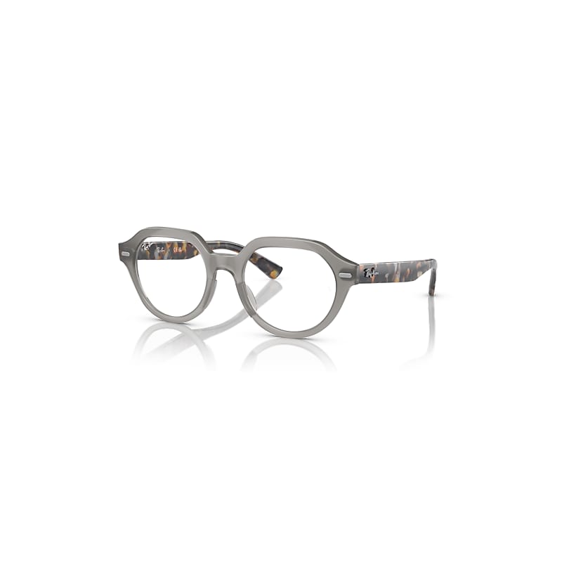 Ray-Ban Eyeglasses Unisex Gina Optics - Grey & Brown Havana Frame Clear Lenses Polarized 51-20