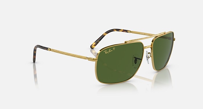RB3796 POLARIZED+ LENSES Sunglasses in Gold and Dark Green
