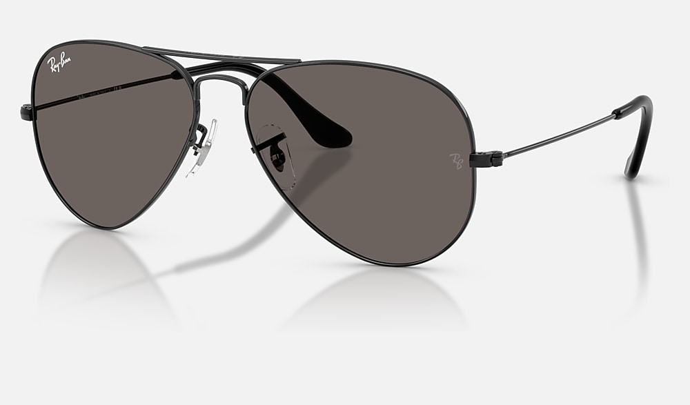 AVIATOR CLASSIC サングラス ブラック と ダークグレー (58-14