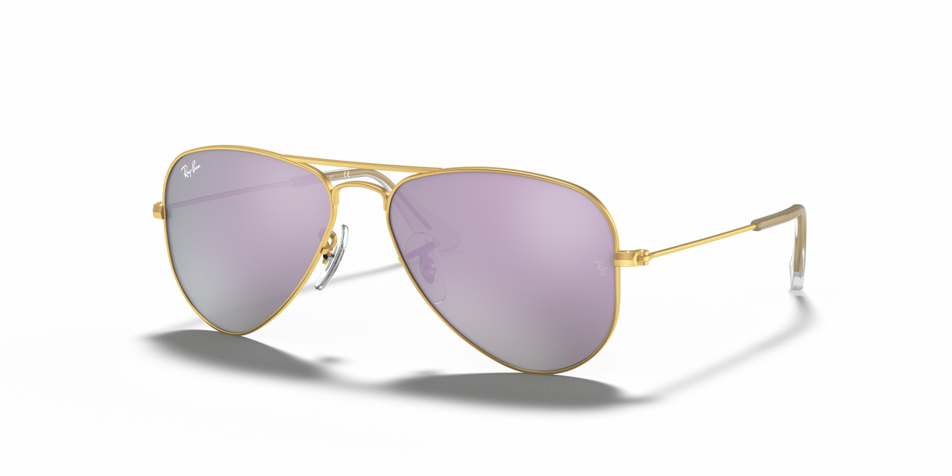 Ray-Ban Aviator Kids Lunettes De Soleil - Monture Or Verres Violet 50-13 85 €