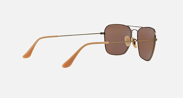 CARAVAN Sunglasses in Bronze-Copper and Red Mirror (58-15