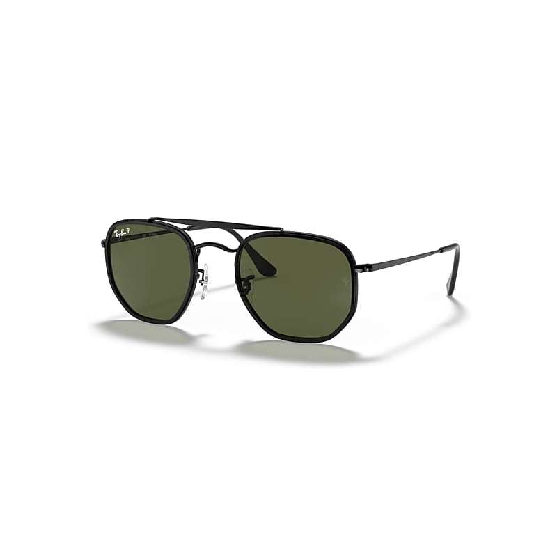 Ray-Ban Sunglasses Marshal Ii - Black Frame Green Lenses Polarized 52-23, RB3648M - Image 1