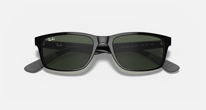 RB4234 Sunglasses in Black and Dark Green (58-16) - RB4234 | Ray