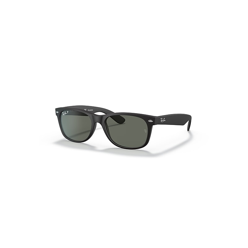 Ray - Ban Unisex Black/Green Rb2132 New Wayfarer 622/58 Sunglasses Nylon Squared Polarized - Image 7