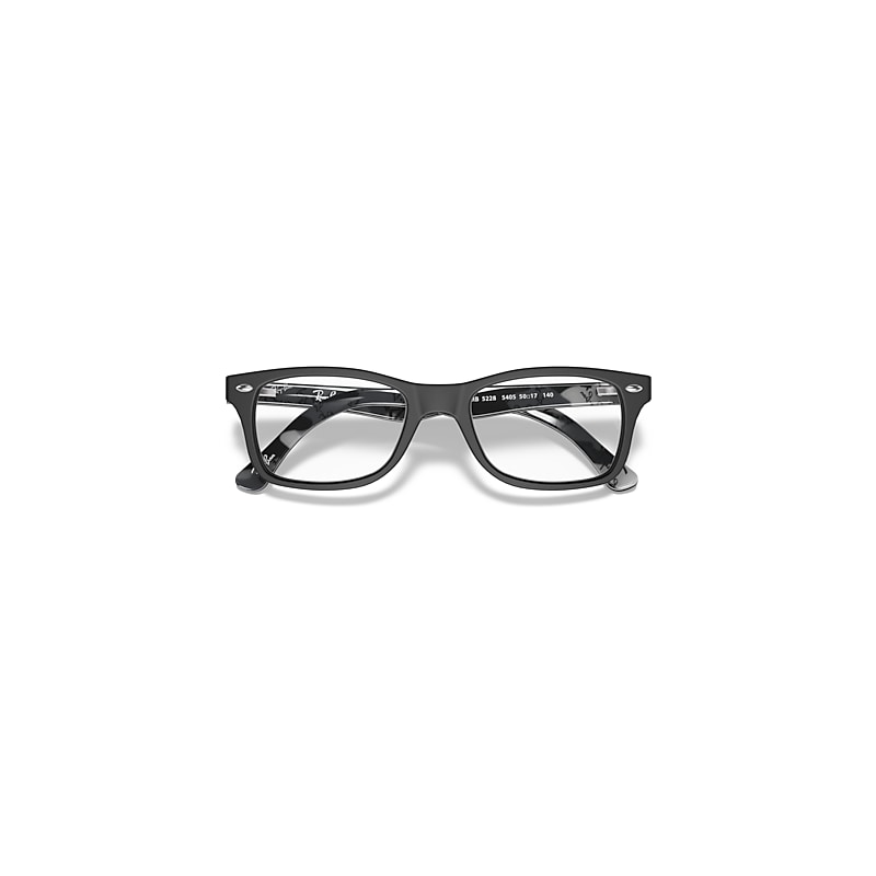 Ray-Ban Rb5228 Optics Optical Black Frame Clear Lenses Polarized 50-17