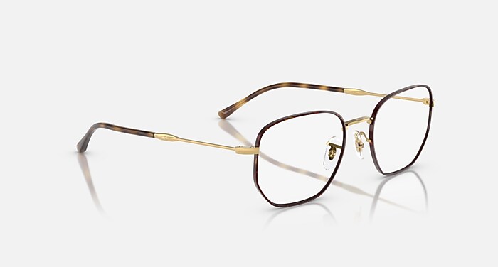【ハネ】サクリファイス パラレル ARS10＋ RB6496 OPTICS Eyeglasses with Havana On Arista and Clear (51-20