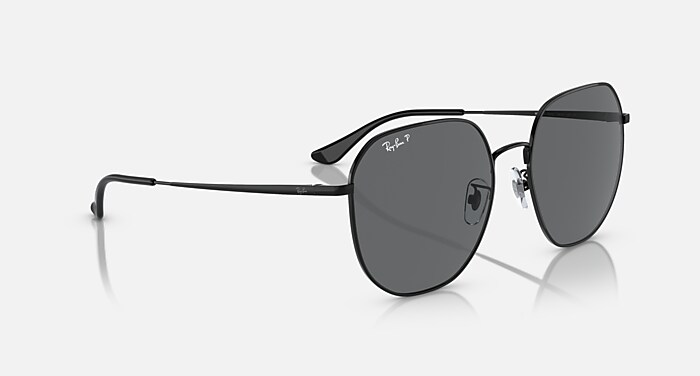 Black 搭Dark Grey Polarized 的RB3680D 太陽眼鏡- RB3680D | Ray-Ban