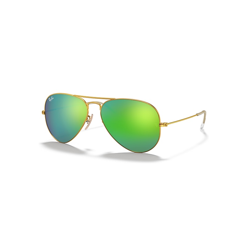 Ray-Ban Sunglasses  Aviator Flash Lenses - Gold Frame Green Lenses 58-14, RB3025