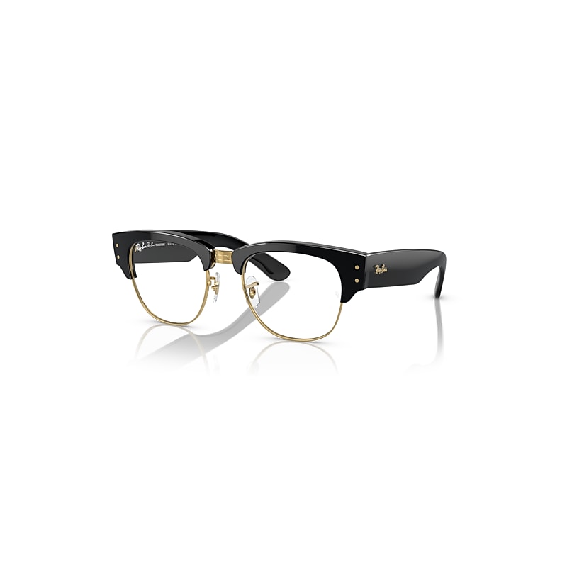 Ray-Ban Sunglasses Mega Clubmaster Transitions® - Black Frame Clear Lenses 53-21, RB0316S - Image 1