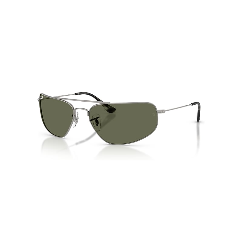 Ray-Ban Sunglasses   - Gunmetal Frame Green Lenses Polarized 63-16, RB3780