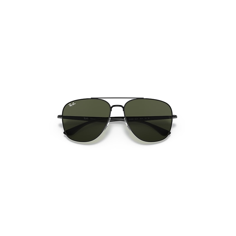 Ray-Ban Rb3683 Sunglasses Black Frame Green Lenses 56-15