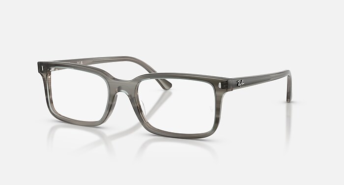 RB5445 OPTICS メガネ ストライプグレー と クリア (54-19) - RB5445F
