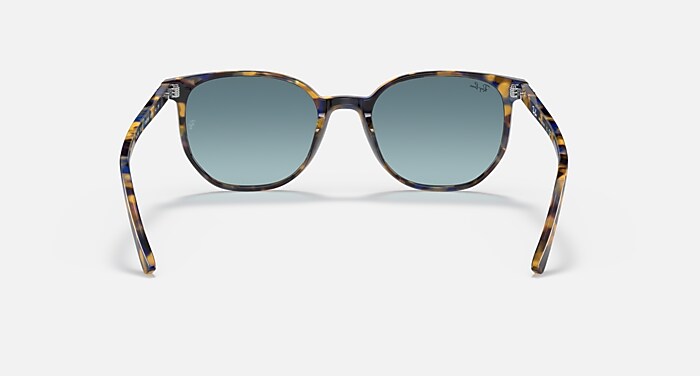 ELLIOT Sunglasses in Yellow & Blue Havana and Blue Gradient (52-19