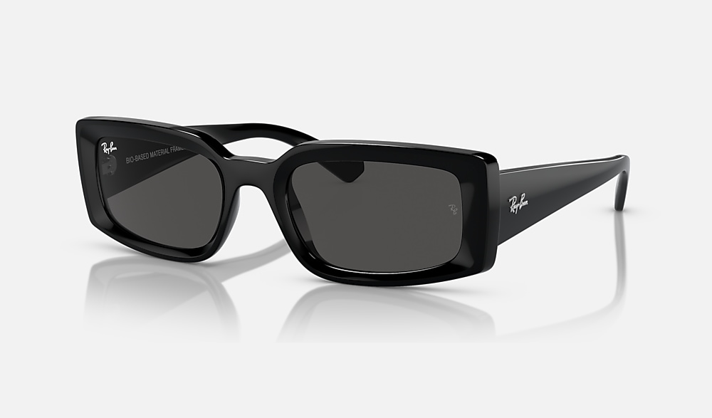 ケースなし　美品　RayBan　サングラス　RB4395F　KILIANE KILIANE BIO-BASED サングラス ブラック と ダークグレー (54-21