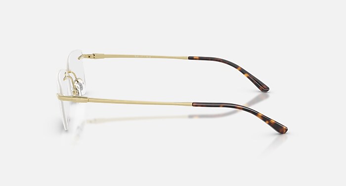 RB8781D TITANIUM OPTICS メガネ ライトゴールド と クリア (56-17