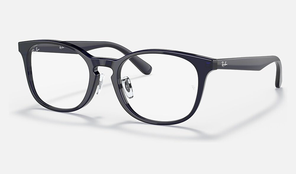 RB5386 OPTICS メガネ ダーク透明ブルー と クリア (51-19) - RB5386D