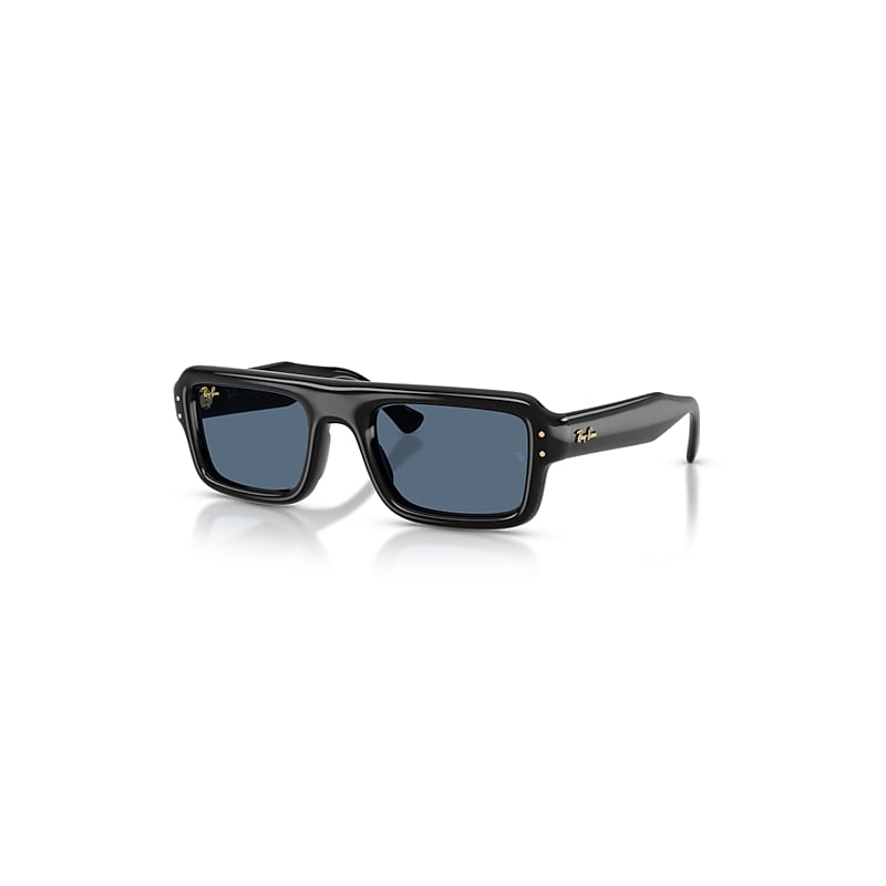 Ray-Ban Sunglasses  Flacko Puffer - Black Frame Blue Lenses 54-23, RB4954