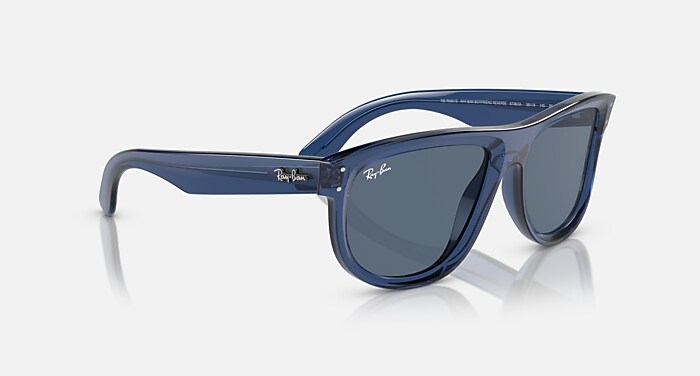 BOYFRIEND REVERSE Sunglasses in Transparent Navy Blue and Blue (56