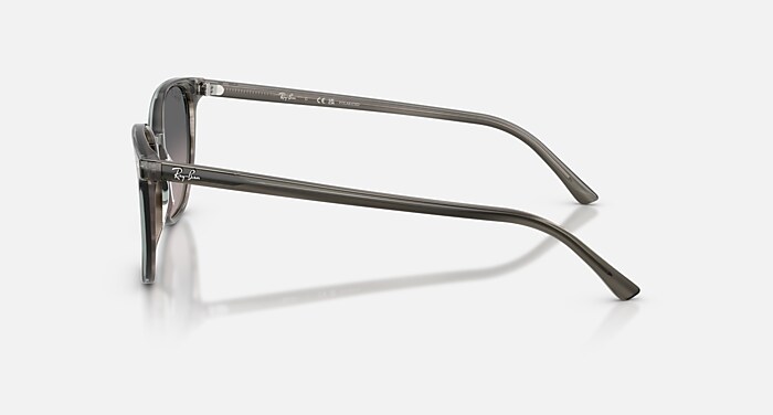 ELLIOT Polarized Sunglasses in Striped Grey and Polarized Grey