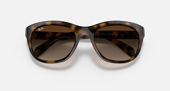 RB4216 Sunglasses in Light Havana and Brown Gradient (56-20