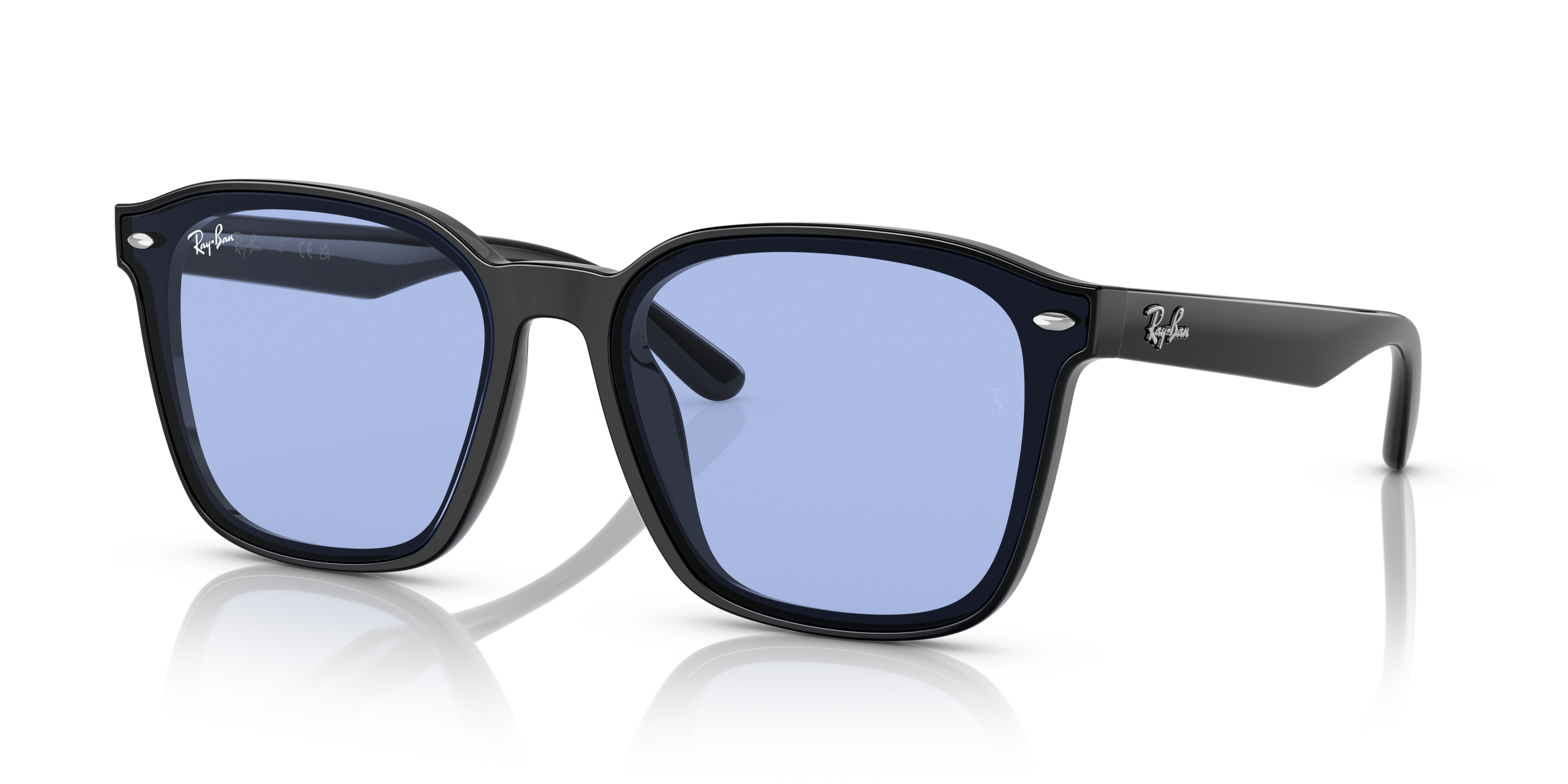 Ray-Ban R4392D サングラス ブラック RB4392D Sunglasses in Black and Blue - RB4392D | Ray-Ban® US