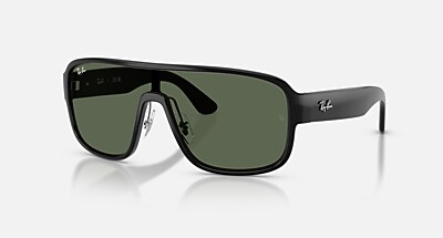RB2229 Sunglasses in Black and Dark Green (0-129) - RB2229 | Ray