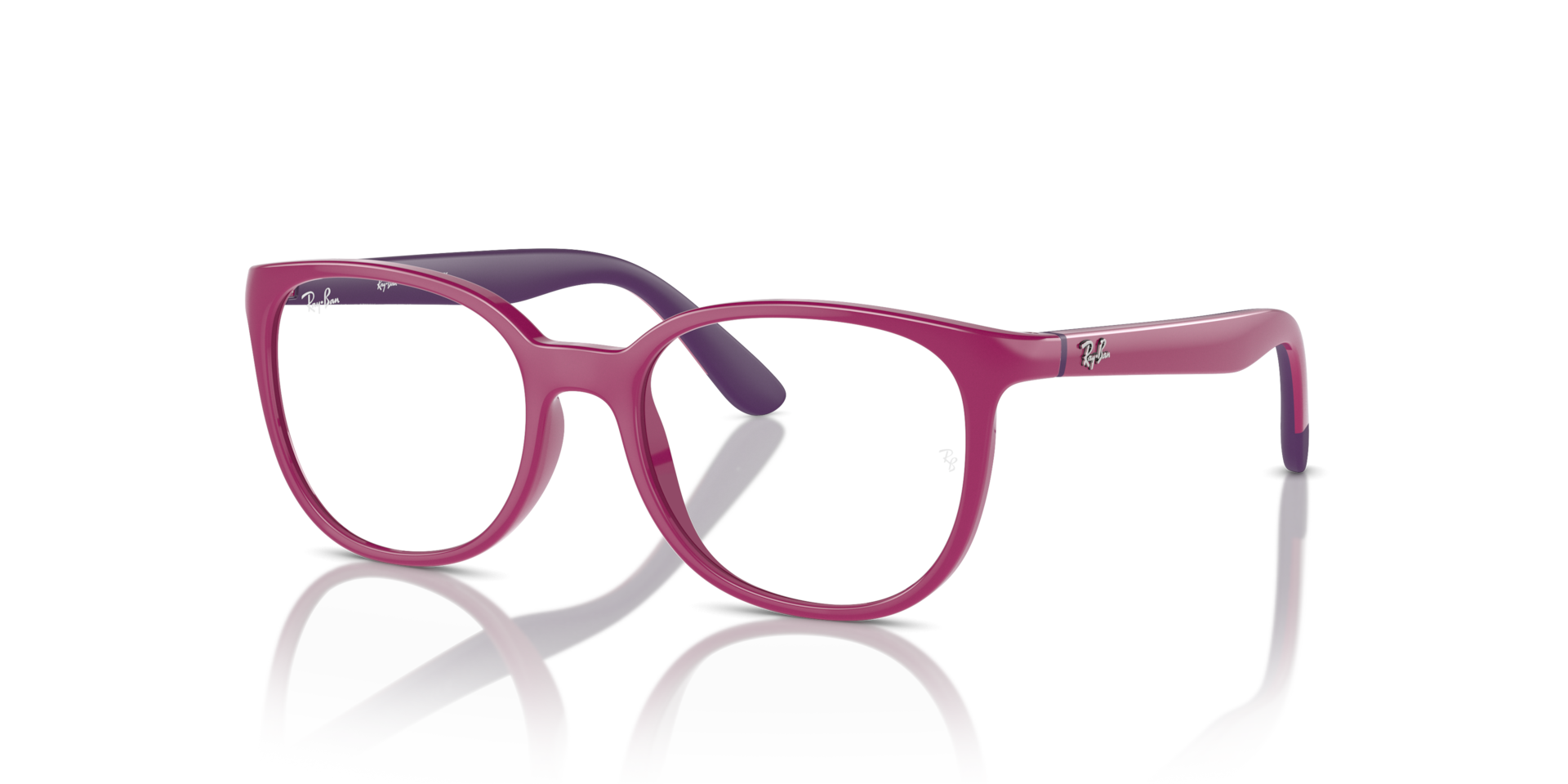 RB1631 OPTICS KIDS BIO-BASED Eyeglasses with Fuchsia On Violet 