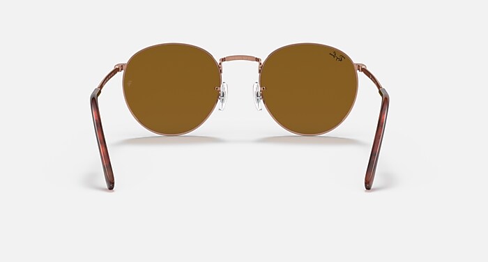 NEW ROUND Sunglasses in Rose Gold and Brown (50-21) - RB3637 | Ray