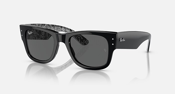 MEGA WAYFARER II Sunglasses in Havana and Blue (55-21) - RB0832S