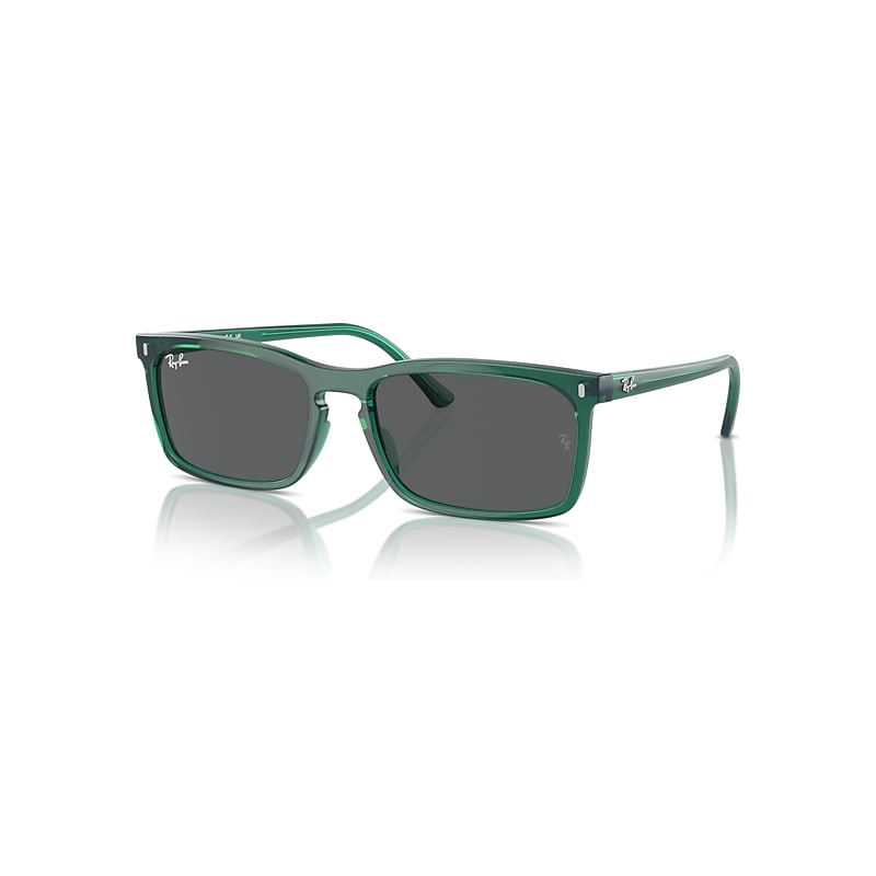 Ray-Ban Sunglasses   - Transparent Green Frame Grey Lenses 59-18, RB4435