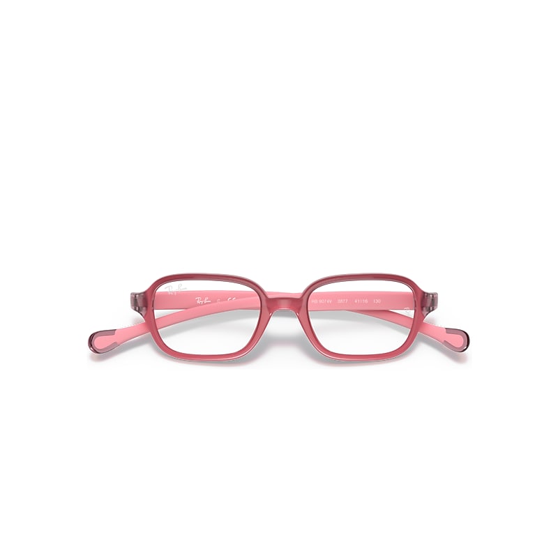 Ray-Ban Rb9074 Optics Kids Optical Pink Frame Clear Lenses Polarized 37-16